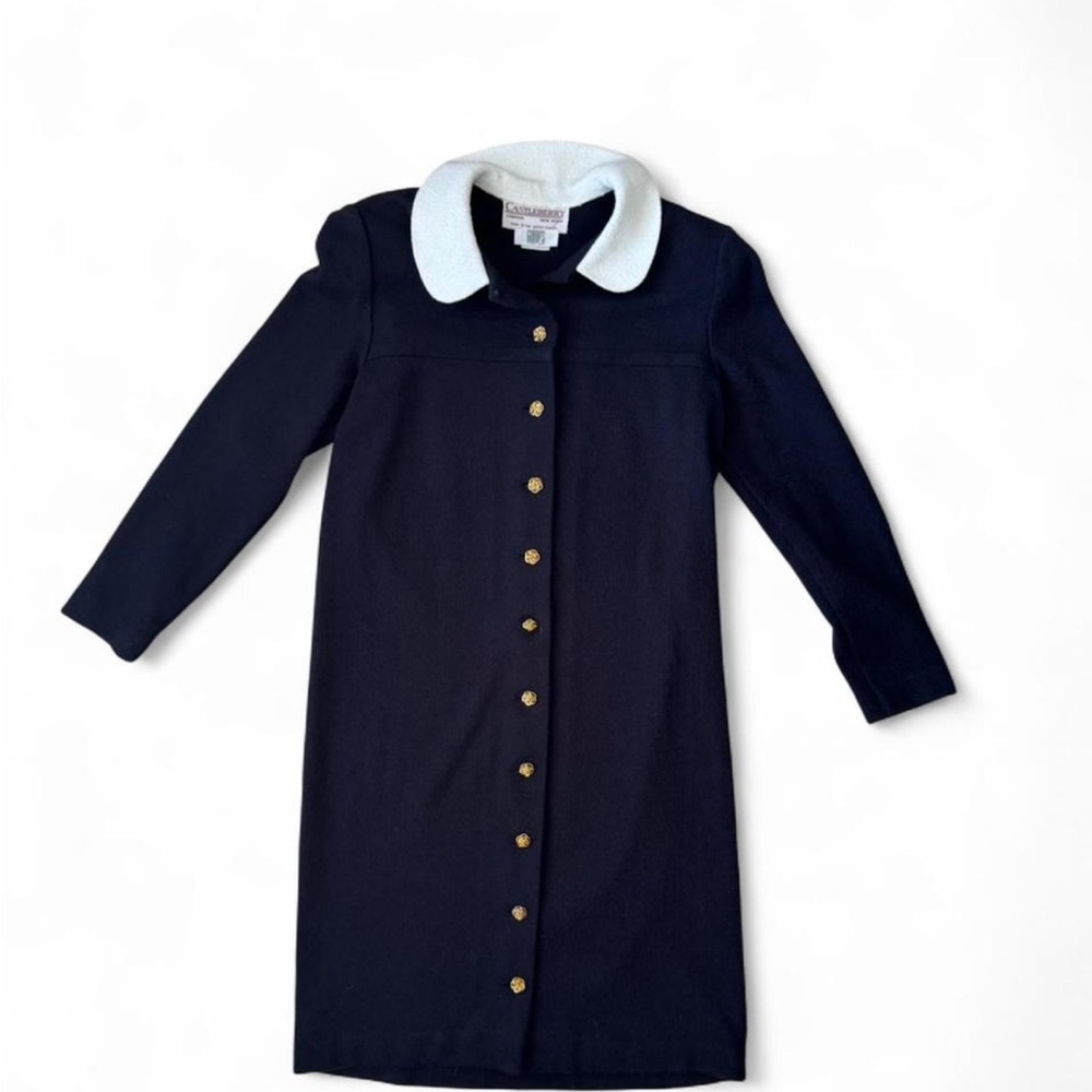 Vintage Castleberry by Gump’s Black Coat - Sz 8